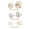 Conijiwadi Brosche Legierung Perle Anstecknadel Frau Kragen Sicherheitsnadel Kleidung Brosche Clip Dekoration Schmuck, Beige