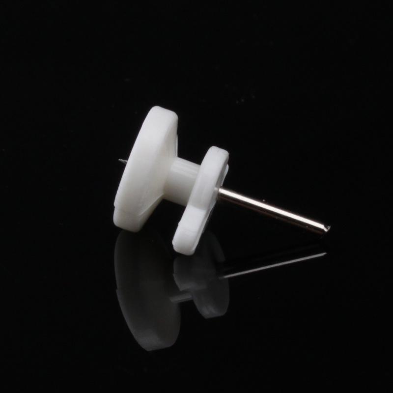 Mini Invisible Hooks: Single Needle No-Trace Wall Nails, Small Size, White Round Hole, Small Tail, for Wood Boards and Card Slot Walls.