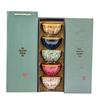 Kiln-Fired Ceramic Tea Cup Set: Five Elements Gift Box with Tea Bowls