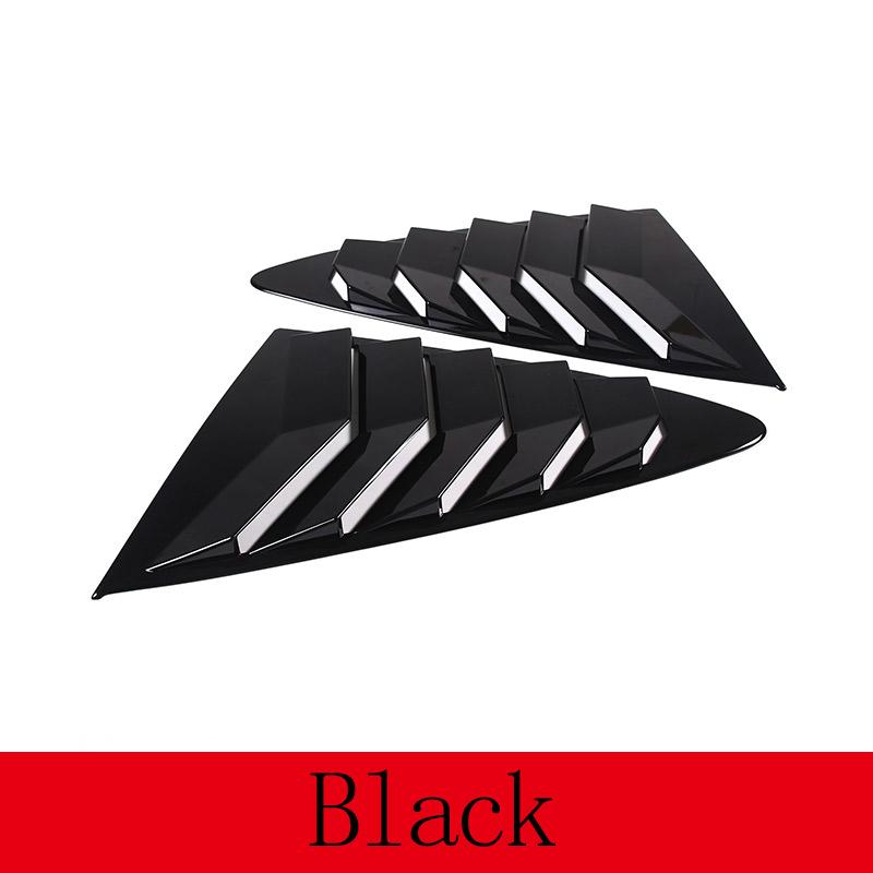 

For Jaguar F-TYPE 2013-2024 ABS Black Car Rear Window Triangle Exterior Shutter Deflector Decoration Modified Accessrories