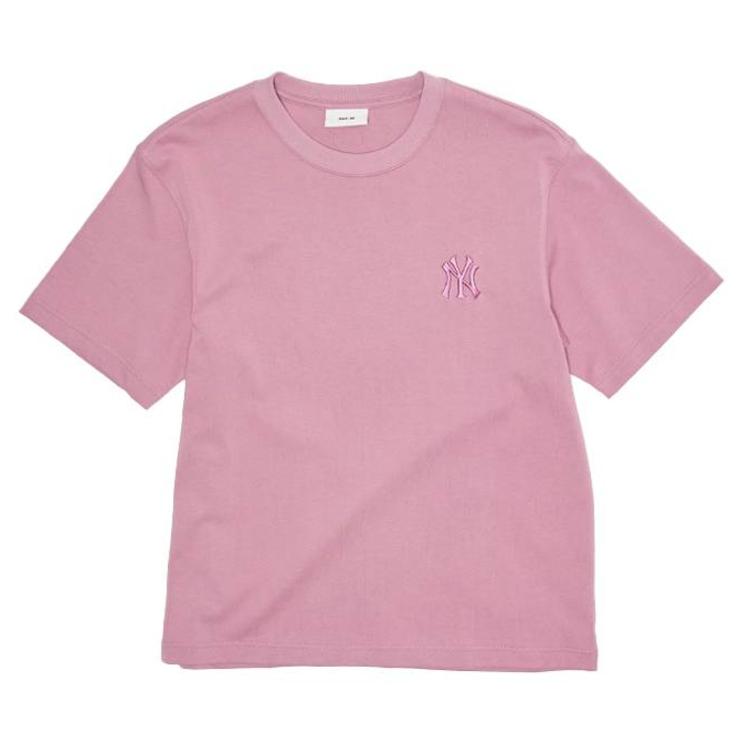 MLB T Shirts Unisex New York Yankees/Pink Crew Neck Moderate 3ATSM0763-50PKS M