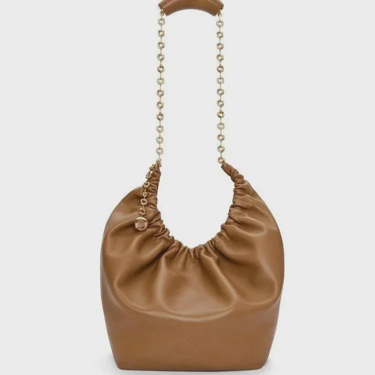 High-Quality Luojia Soft Leather Chain Shoulder Bag