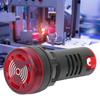 10 Peças BERM? Campainha LED AD16?22SM Luz Vermelha Piscante Lâmpada Indicadora de Alarme com Buzzer ACDC12V