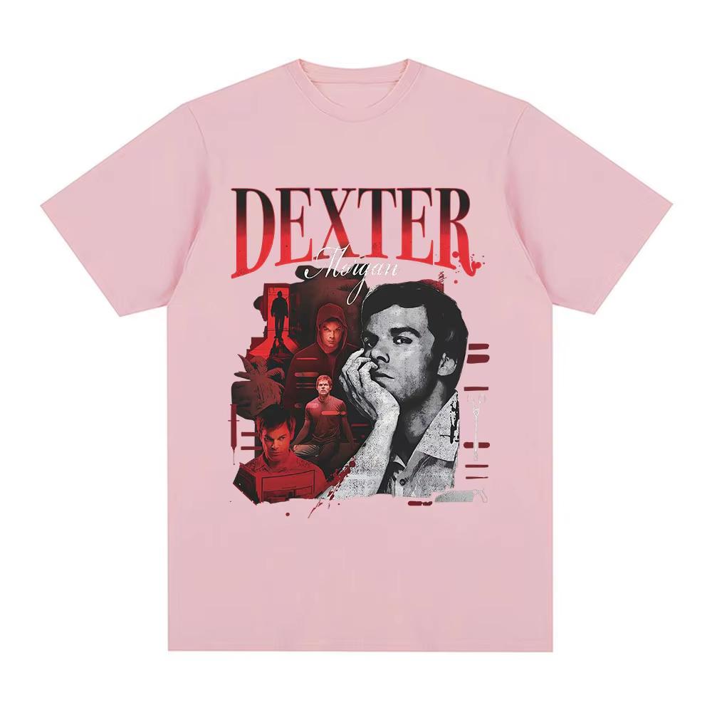 Dexter Morgan Print T-Shirt, Unisex Casual Cotton Loose Fit Vintage Short Sleeve Women And Men Fashion Comfortable T-shirt