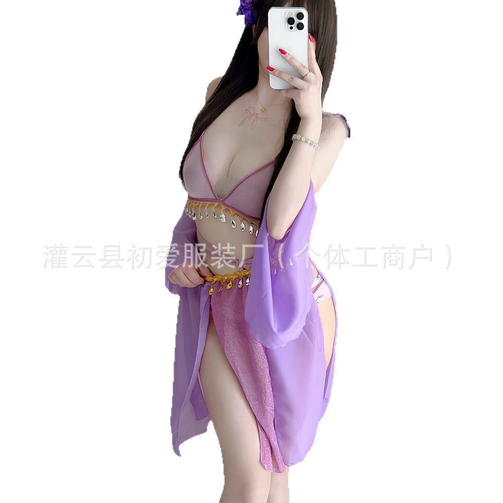 Exotic love Guochao Hanfu seductive belly pocket sexy inner uniform underwear suit women