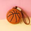 Creative Sports Style Silicone Coin Purse Wallet Basketball Football Shaped Storage Bag Headphone Box Schoolbag Pendant Keychain