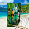 proof beach towel with a The Octonauts1 pattern - soft,absorbent,quick-drying,machine washable - perfect for swimming,camping,bathing
