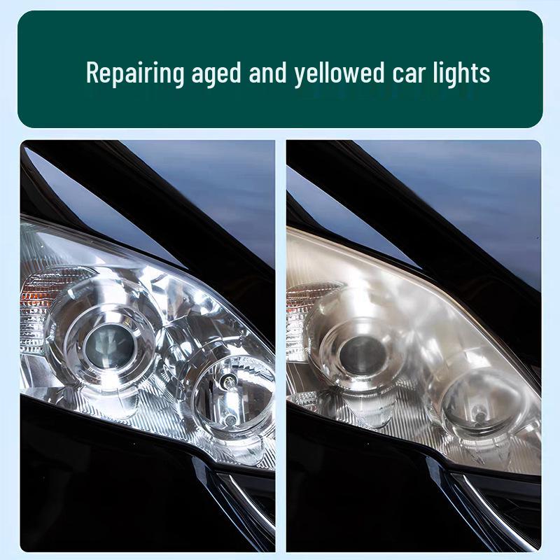 Headlight Restoration Spray - No Polish, Cleans & Coats Yellowed Covers
