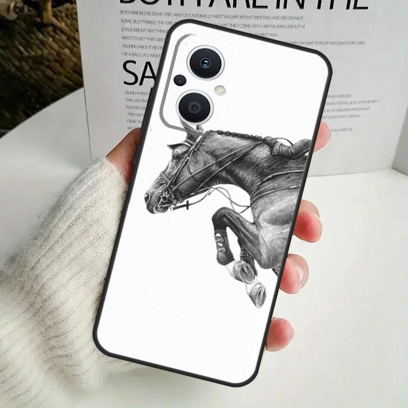 Horse Pony Pattern Phone Case For OPPO Reno 8 7 Lite 8T 11 12 13 14 14F 10 Pro OPPO Find X8 X6 X5 X9 Pro Cover