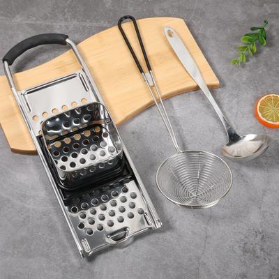 Premium Grade Stainless Steel Spaetzle Maker Widen Plastic Handle with Skimmer Spider Strainer Homemade Egg Noodle Dumpling