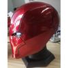 Red Knight Hero Cosplay Helmet with Light Eyes Props Replica Cos Costume Wearable Red Hood Mask for Men Adults Birthday Gift