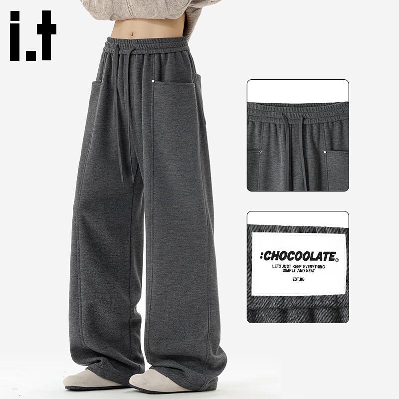 

CHOCOOLATEit Men s American Retro Loose Fit Wide Leg Sweatpants 5XL