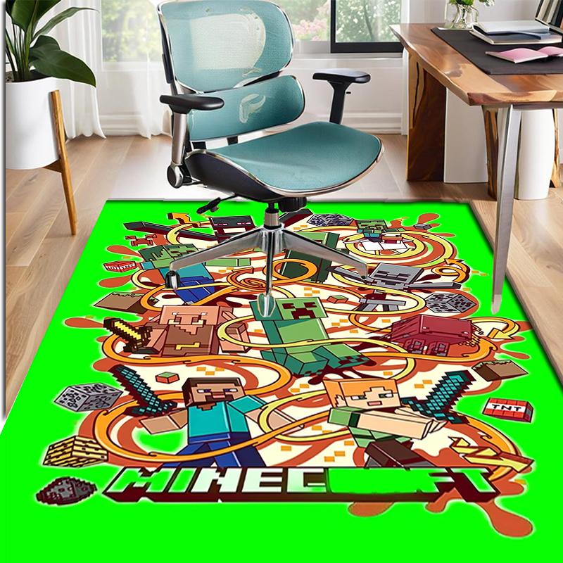 Gamer Pattern Rug, Indoor/Outdoor Mat, for Picnic, Gameroom, Bedroom, Office, Living Room, Home Decor Carpet, Birthday Gift