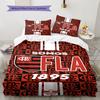 Clube de Regatas do Flamengo Pattern Bedding,Quilt Set Quilt Cover Pillowcase Home Birthday Gift(1 * duvet cover + 2 * pillowcase, without core)
