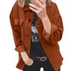 Women's And Winter Solid Button Long-sleeved Clothes Sweater Coat