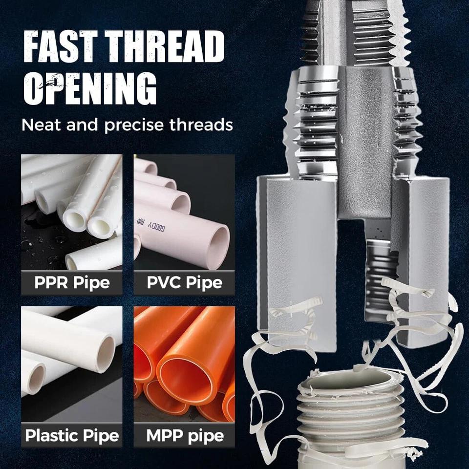 Universal Internal External Pipe Threading Tool Compact Durable Hand Tool for Fast Pipe Fittings and Plumbing Repairs