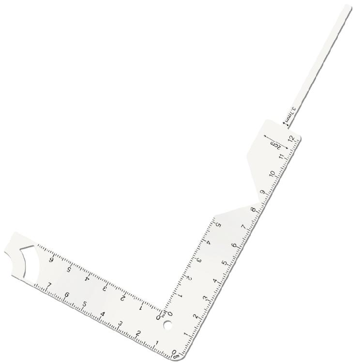 

5-in-1 Book Covers Spacing Guides Stainless Steel Bookbinding Ruler For Journal Notebook Album Covers Scrapbooking Tool 1