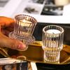 Elegant Glass Candlestick Holder for Table Decoration