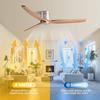 42-60" Moderner Gewerblicher Deckenventilator Stil Massivholzflügel Elektrischer Ventilator Flüsterleise Villa Hotel Dekorationsventilator