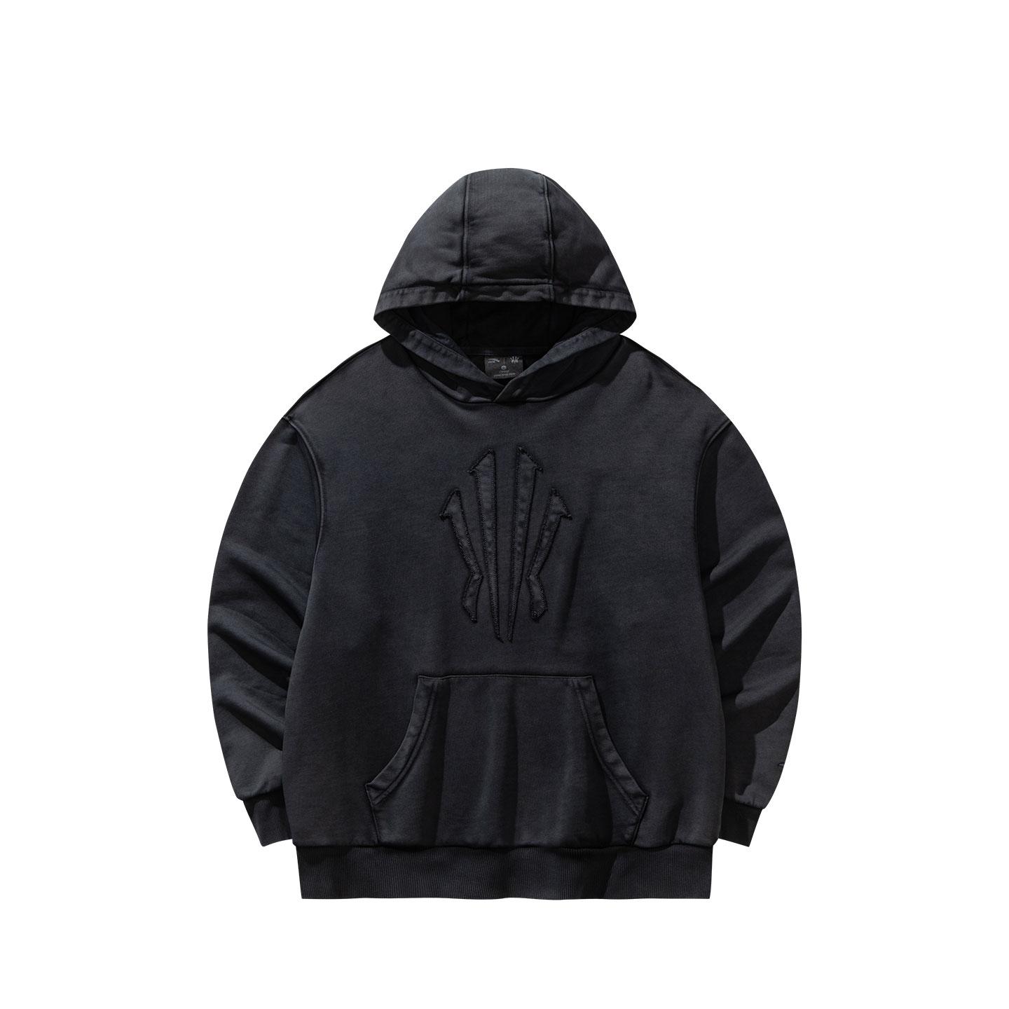 ANTA Sweatshirts Unisex Basic Black 4 Hooded Moderate 172541710-4 XL