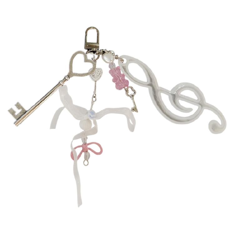 

Bowknot Note Pendant Multifunctional Pendant Keychain Pendant Bag Charm Resin Texture Suitable for Various Occasion 1