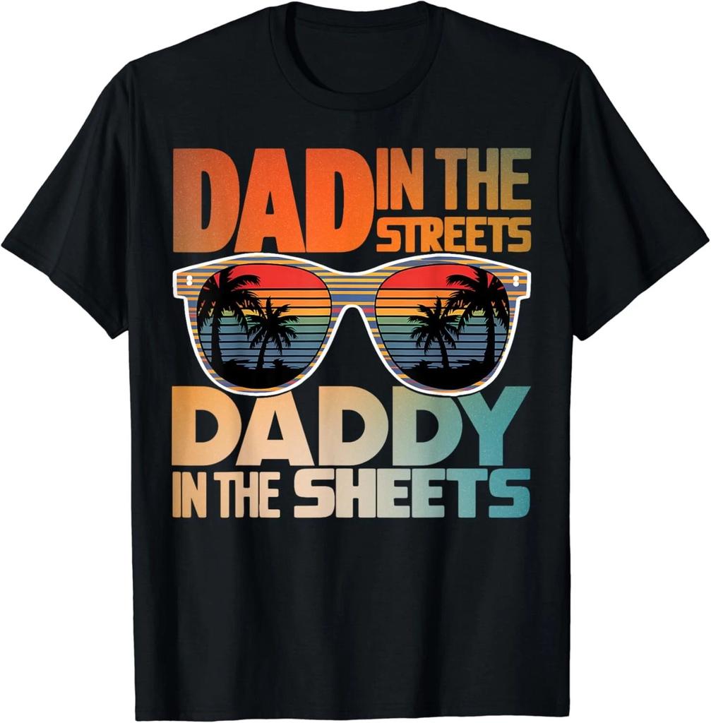 Papà in Strada Papà tra le Lenzuola Divertente Regalo per la Festa del Papà T-shirt Unisex