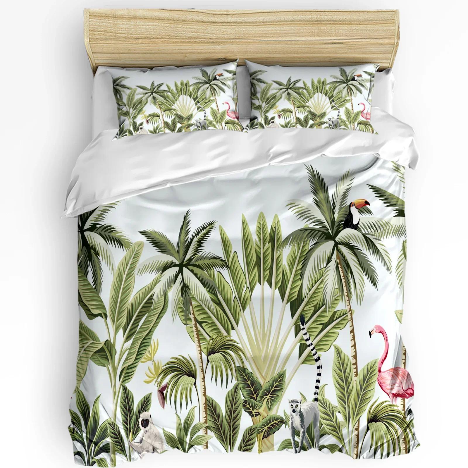 

Пододеяльник в скандинавском стиле с розовым фламинго, комплект постельного белья, домашний текстиль, пододеяльник, наволочки, двуспальный комплект постельного белья без простыни EU single(135x200cm)