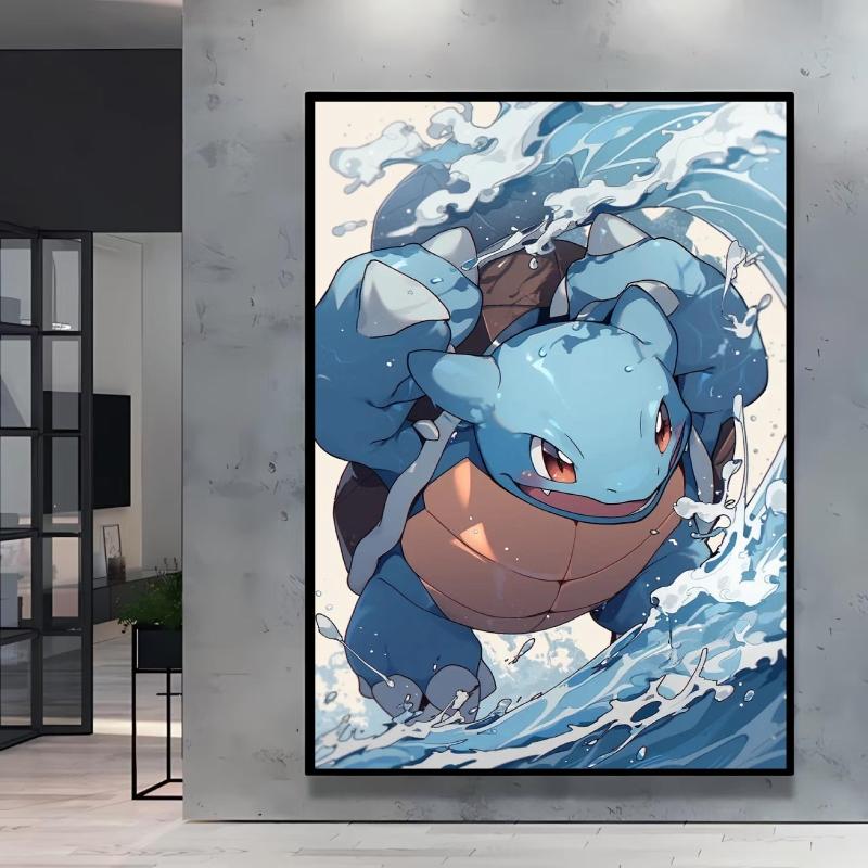 Adorable Pikachu Themed Home Wall Painting Printed on High Quality Canvas It's An Ideal Choice for Collection and Decoration