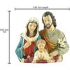 Religious Holy Family with Child Statue Graceful Design Christ Jesus Mary Figure Lasting Renaissance Collection Resin Statue Mu