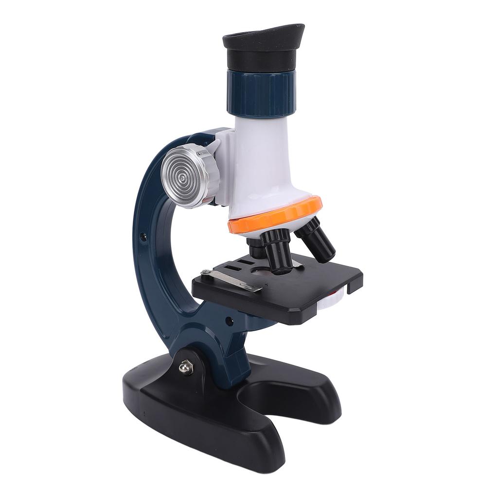 Microscope for Kids High Definition Battery Powered Microscope Science Kit with 4 Blank Glass Slides