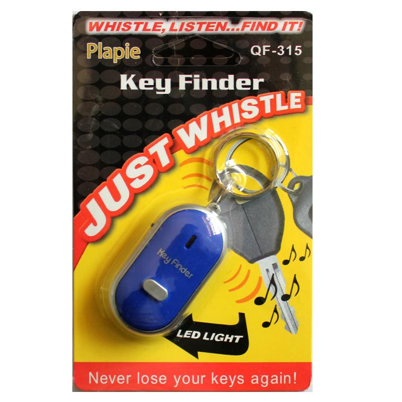 LED Smart Whistle Key Finder with Sound Control and Manual Switch