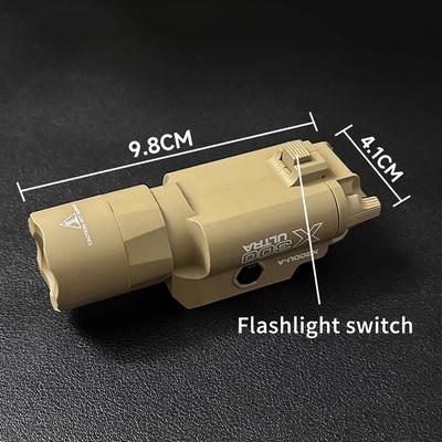 X300U-A Multi - Functional Tactical Light: Fits 20mm Rail, For Toy Airsoft Guns, Hunting, CS Matches & Wargames