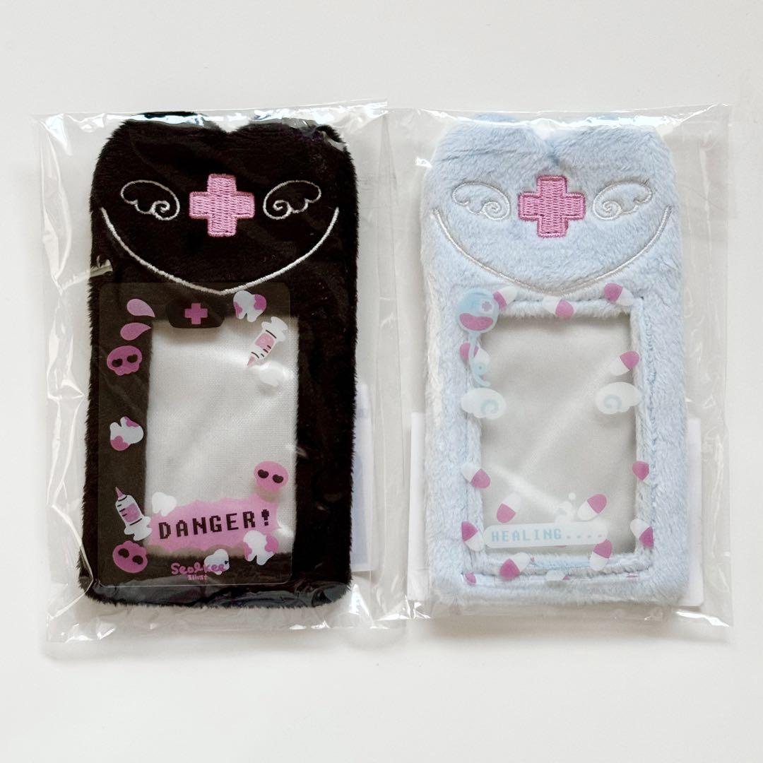 

[USED] Korean Fluffy Trading Card Case Angel Nurse