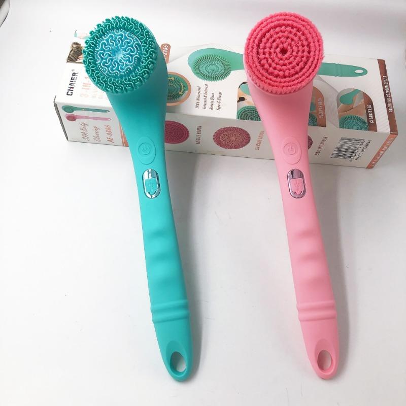 1SET Neue Elektrische Badebürste Vollautomatisch Haushalt Multifunktional Wasserdicht Massage Reiben Bade-Artefakt Langer Griff Badebürste