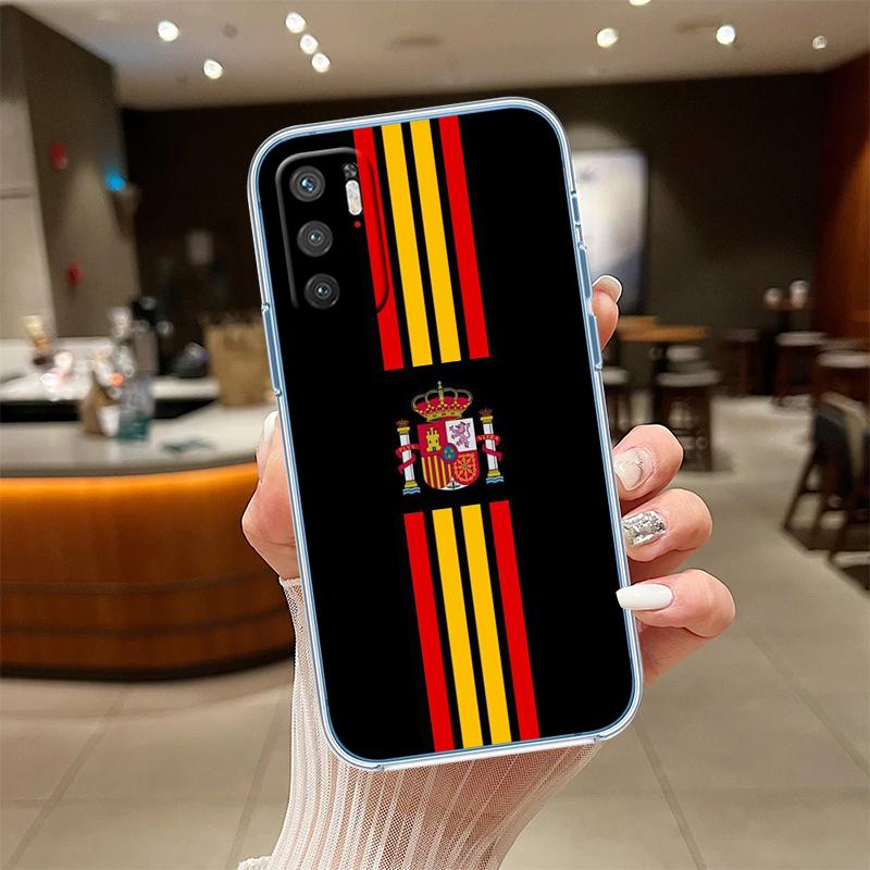 RE54 Spain Flag Transparent Phone Case for Motorola Moto G40 G04 G05 One Ace Action  Fusion + Plus Hyper Macro Vision Zoom