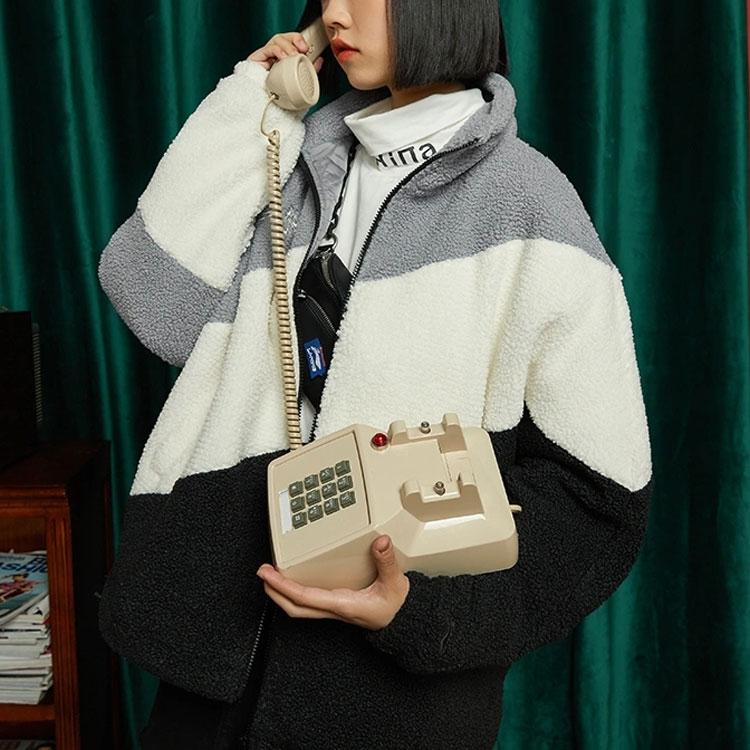 Li-Ning Fleece Stand Collar Warm Embroidered Sports Cotton Jacket Unisex Outerwear Rock-Gray AFMR494-1