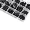 125pcs 18 Sizes Rubber Grommet Firewall Hole Plug Set Electrical Wire Gasket Assortment Kit