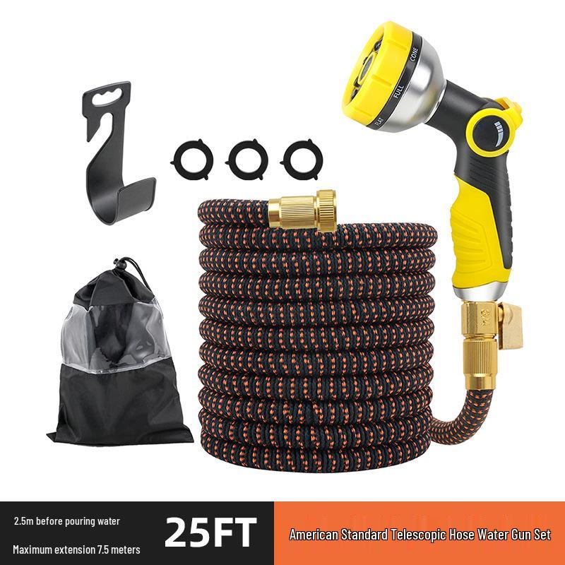 Retractable High-Pressure Water Hose for Car Wash, Gardening, and Sprinkler Use