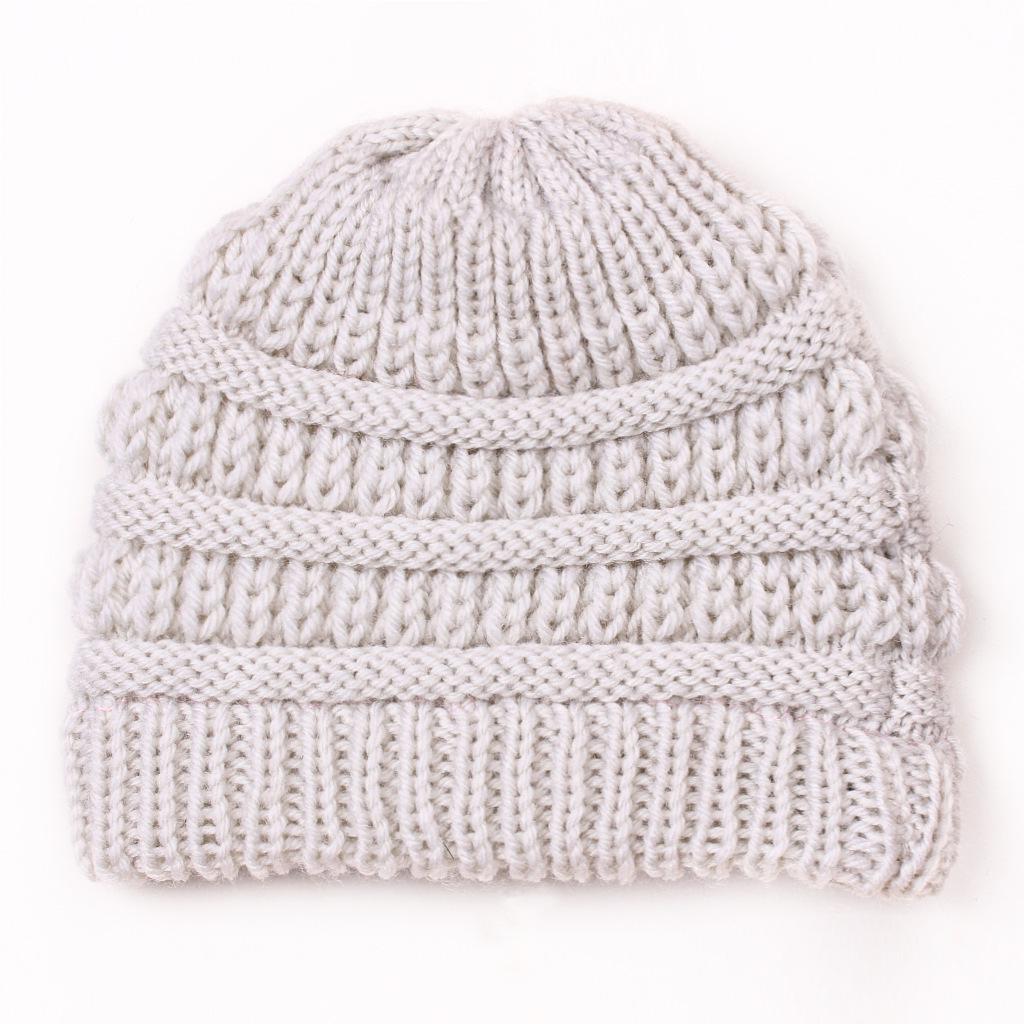 European & American Kids' Knitted Baby Wool Hat – Warm, Candy-Colored for Autumn & Winter
