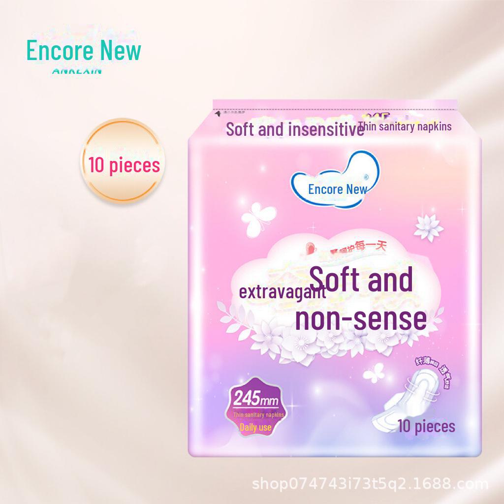 Encore Ultra-Thin Sanitary Napkins: Daily & Night Soft, Breathable Pads In Luxury Series.