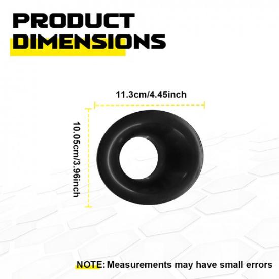 For 2015- Dodge Challenger Bumper Fog Light Bezels Cover Black Left&Right 2X