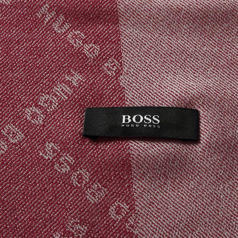 BOSS Hugo Boss Logo Jacquard Wool Shawl