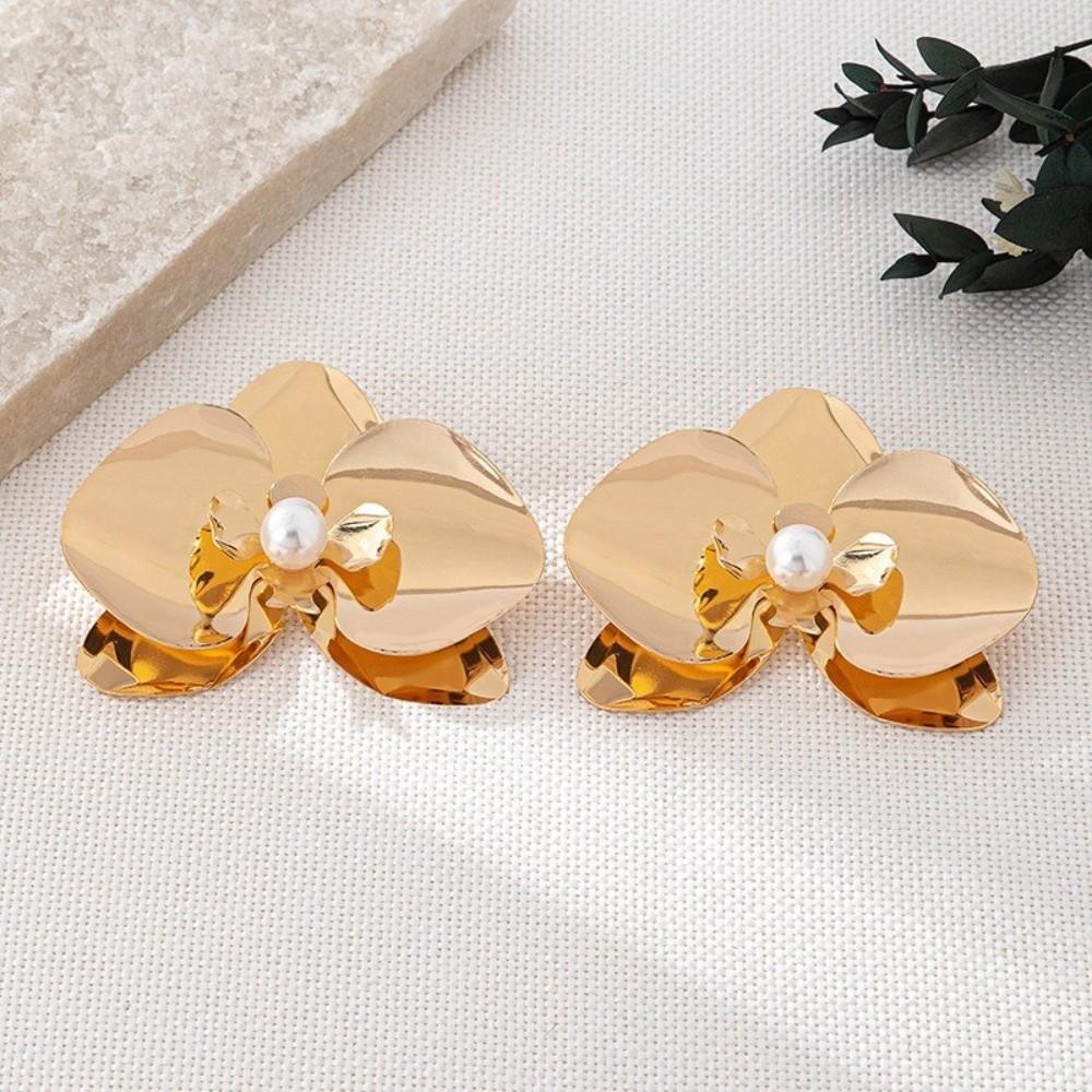 Simulated Flower Butterfly Orchid Earrings Exaggerated Flower Drop Earrings Flower Earrings  Women