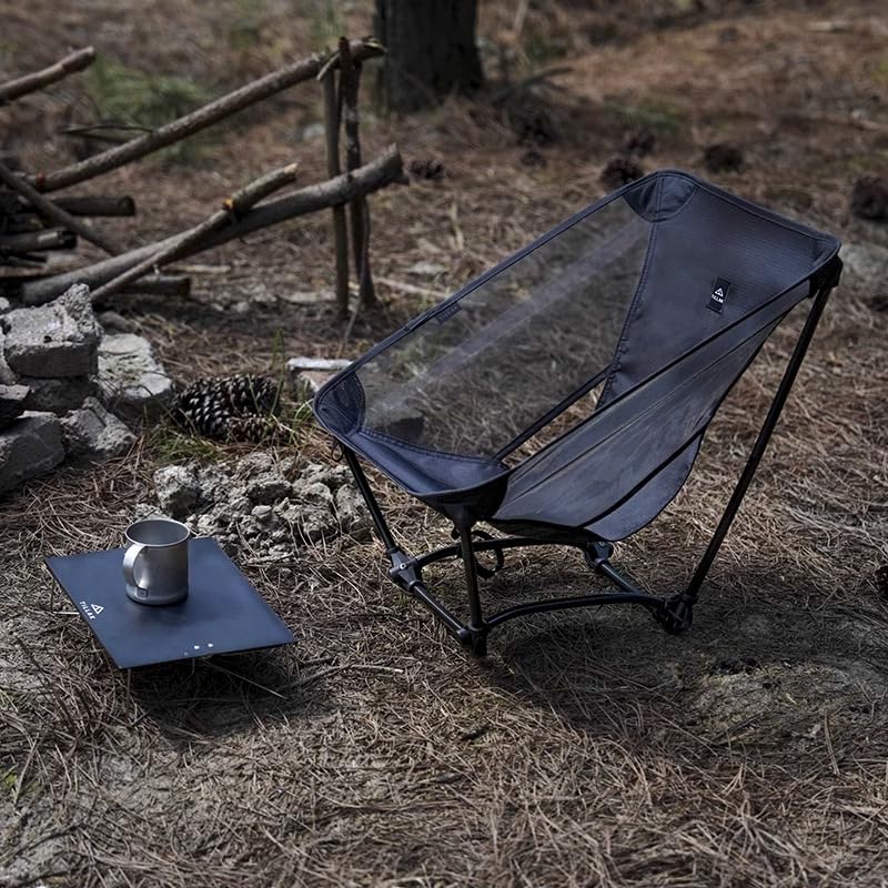 Foldable Outdoor Design Weighing Only 650g Capacity Camping Chair with Storage Bag for Mountain Portable Chair Mesh Chair, Ultra-lightweight [load