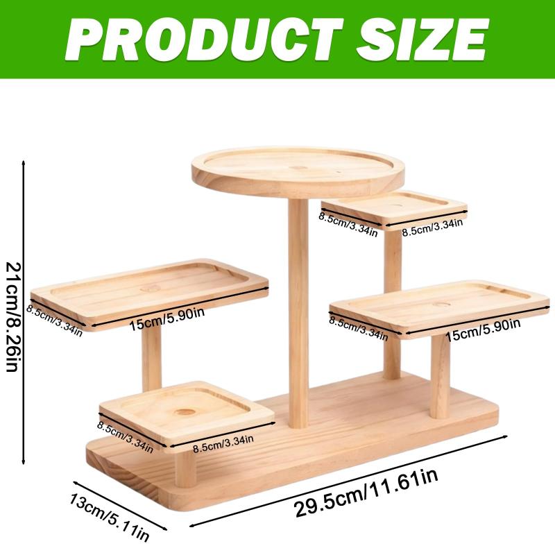 Wooden Cake Display Stand Versatile Storage Shelf For Home Party And Wedding Decoration