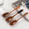 3Pcs Small Wooden Spoon Kitchen Spice Sugar Salt Spoon Mini Wood Spoon for Honey Ice Cream Tea Coffee Spoon Wooden Tableware