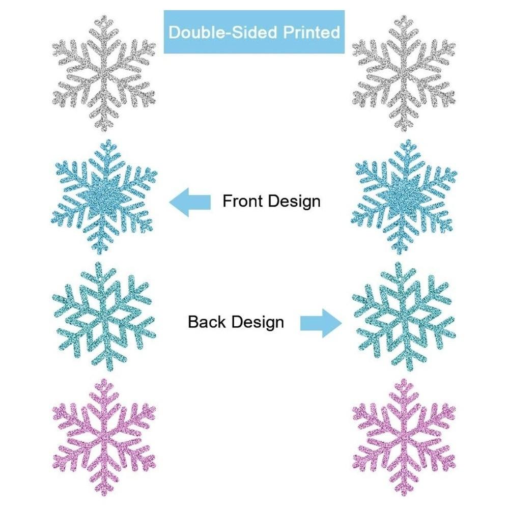 8pcs Ceiling Streamers Snowflake Hanging Ornament Swirl Spirals Hanging Accent  Christmas Tree