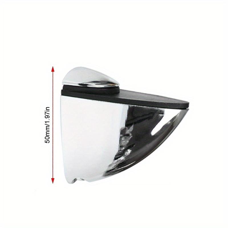 2pcs Adjustable Zinc Alloy Glass Shelf Holder Home Improvement Clamp Brackets Chrome Kit Bathroom Support Clamps Bracket Shelves Holder