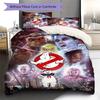 Ghostbusters Pattern Bedding Quilt Set Quilt Cover Pillowcase Home Decoration Gift (1 * Duvet Cover + 2 * Pillowcase, Without Core)