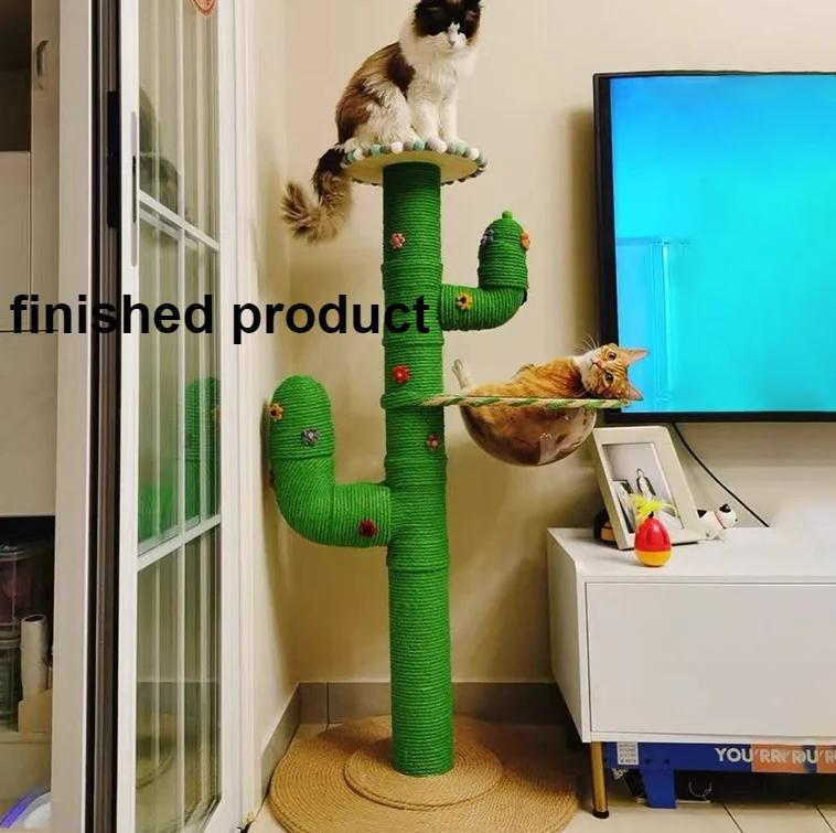 

Когтеточка для кошек своими руками Сизалевая веревка Большие деревья Высокие башни Скребок Кровать для кошек Домашние животные Игрушки для дома Аксессуары Полуфабрикаты High 140CM